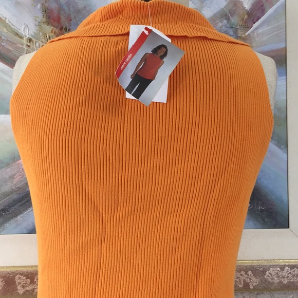 Pierre Cardin Slouch Neck Stretch Ribbed Knit Top - Picture 6 of 12